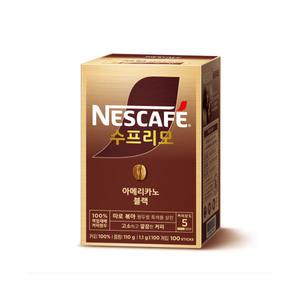 네스카페 수프리모 아메리카노 블랙 100Tx6개묶음