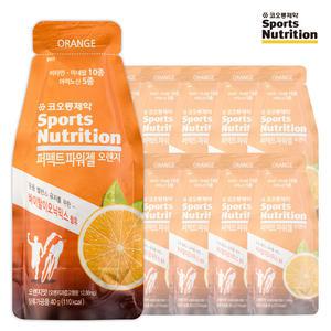 코오롱 퍼펙트 파워젤 12포(오렌지맛) 운동 에너지젤/미네랄 아미노산 보충제/마라톤/자전거/수영/철인3종