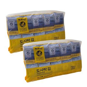 노브랜드 도시락김 5g 20봉입 x 2팩 고소 짭조름한 국산조미김