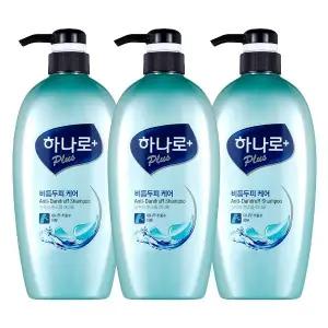 하나로 플러스 비듬 두피 케어 샴푸 680ml 3개