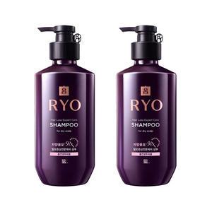려 자양윤모 9EX 샴푸 중건성 두피용 400ml 2개