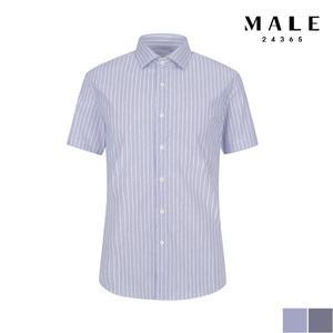 [매일24365][MALE24365] 스트라이프변형 슬림핏 반팔 드레스셔츠  (VSZ2WD1333)