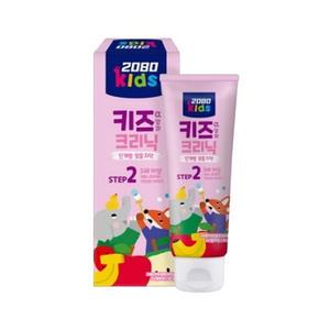2080 키즈치약 키즈크리닉 2단계 유아 치약 3세이상 저불소 푸르티향