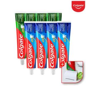 콜게이트 colgate 미국 고불소 잇몸 시린이 충치 불소 치약 175g 레귤러4개+쿨민트4개+치약짜개