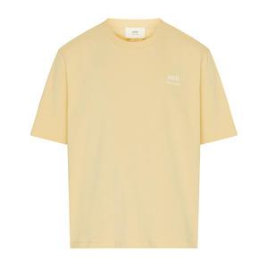 24SS 아미 로고 프린트 티셔츠 크림 UTS024 726 721