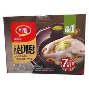 코스트코 하림 누룽지 삼계탕 3.3kg (1.1kg x 3개) / 냉동 복날 여름별미 간편식 국내산닭고기