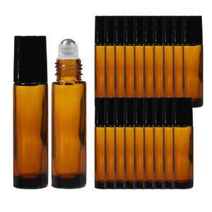 롤온 향수용기 공병 블랙 뚜껑 두꺼운 브라운 10ml 도톰한 20개