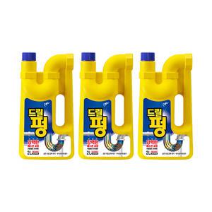 피죤 드릴펑 배수관 청소세제 2L, 3개
