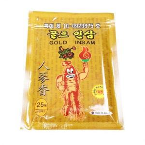 골드 25매 건강 패 붙이는 찜질 인삼 파스 패드