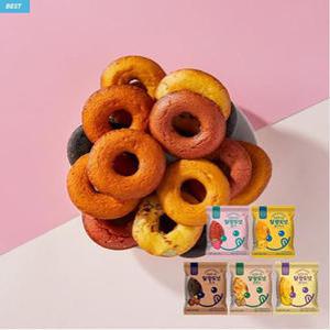 오븐에 구운 달광도넛 40개입/5가지맛 선택/기름에 뛰기지 않은 속이 촉촉한 도넛