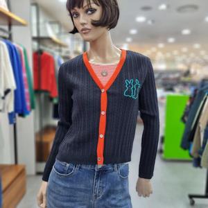 베네통/애플아울렛/토끼 자수 케이블 슬림 가디건/BAKC10341