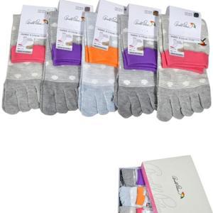 아놀드파마 통풍구 여성 발가락 중목양말 5P 면 단체 면 고급 발