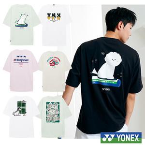 요넥스 오버핏 남녀공용 반팔 티셔츠 243TS036U 배드민턴 반팔 티셔츠