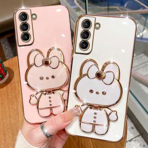 마모르 갤럭시 S25 S24 S23 S22 울트라 플러스 퀀텀 버디 아이폰 16 15 14 13 프로 맥스 토끼 거울 스탠드