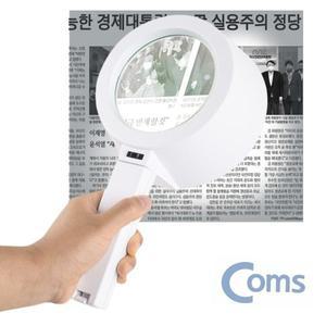 [기타]6LED 조명 대형 돋보기 확대경 2배율 독서 학습용 (WA023E4)