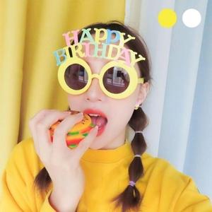 파스텔 베이직 파티 안경 해피벌스데이 올데이 생일 (WFH5N32)