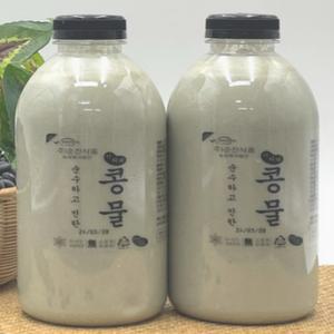 에스엠 마켓 에스엠마켓 100프로 국내산 순수하고 진한 서리태콩물 콩국물 국산검은콩두유 서리태콩두유