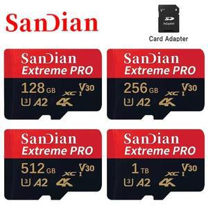 카메라 스틱 클래스 10 미니 SD 메모리 카드 128GB 512GB TF 256GB 1TB 스마트 / 전화 용 리더