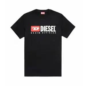 25SS 디젤 로고 프린팅 티셔츠 블랙 T-Boxt-Div A14943 0GRAI 9XX