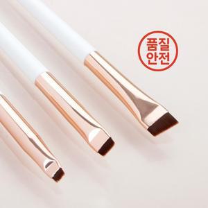 휴대용 3Pcs 가장자리 아이 라이너 브러시 비스듬한 머리 눈썹 개요 초박형 섀도우 메이크업 도구