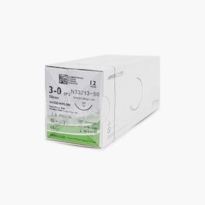 위고 나일론 봉합사 블루 N33213-50 3-0, 21mm, 3/8, 50cm(12팩) (NB317)