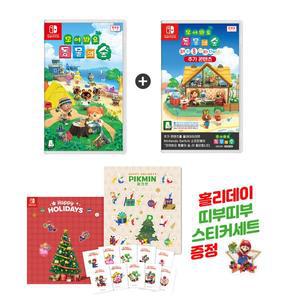 (띠부띠부스티커세트증정)스위치 동물의숲+해피홈