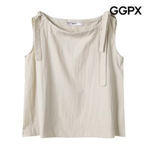 [GGPX] 숄더 매듭 베이직 뷔스티에 셔츠 (GP4SH047F)