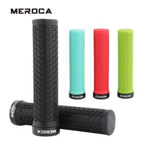 MEROCA 2개세트 고무 자전거 그립 22.2mm 핸들바 산악 논슬립