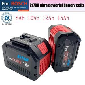 호환 ProCORE 교체 전동 공구 배터리, Bosch 18V 무선 BAT609 21700 고전력 5C 셀, 12Ah