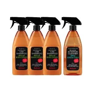 불스원 밸런스업 물없이 간편세차 600ml, 3개+릴랙싱 인테리어 크리너 600ml, 1개