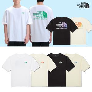 노스페이스 냉감 기능성 소재 깔끔 반팔 라운드넥 티셔츠 루즈핏 커플