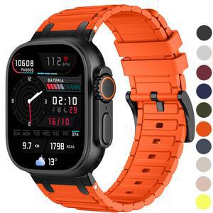 Apple Watch 밴드 울트라 2 용 실리콘 스트랩 49mm 46mm 44mm 40mm 45mm 41mm 38mm 44mm iwatch 시리즈 10 9 8 7 6 5 4 3 2 1se