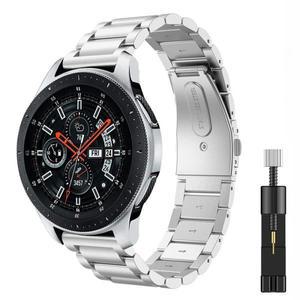 삼성 갤럭시 시계 3 화웨이 GT2/Amazfit GTR 용 22mm 금속 스트랩 5/4 스테인레스 스틸 시계줄 손목 밴드