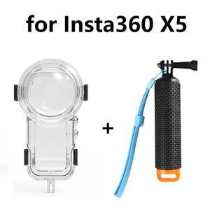 Insta360 X5 용 보이지 않는 다이브 케이스 360 방수 하우징 수중 보호기 다이빙 쉘 액세서리