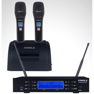 카날스 K9300 K-9300 마이크 충전식 노래방용 듀얼무선마이크 900MHZ 전시상품