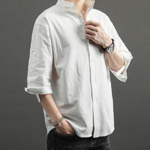 실속 남성 데일리 면재질 3컬러 여름 시원한 셔츠 남방 편한
