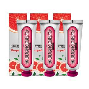 [정상가 16,500원] 덴티본조르노 충치 구취케어 자몽향 치약 100g 3개