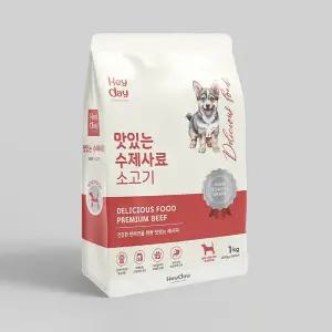 강아지사료 가수분해 헤이데이 맛있는 수제사료 소고기 1kg