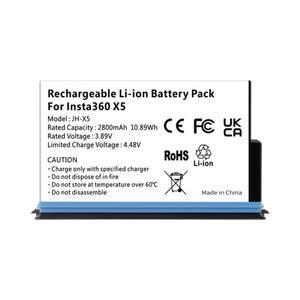 인스타360 X5 2800mAh 충전식 리튬이온 배터리 2개 카드 슬롯 타입-C 박스 듀얼 허브