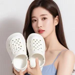 추천 경량 필수템 가벼운 발편한 푹신한 샌들 여성용 EVA 아쿠아 여름 슬리퍼 수영장