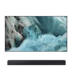 삼성 QLED TV 4K QF7A 214cm KQ85QF7AAFXKR 벽걸이형 + 사운드바HW-C400/KR