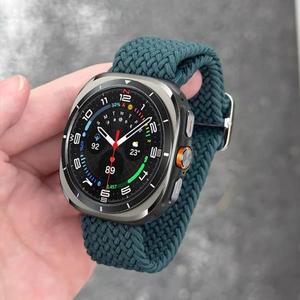 갤럭시 워치 8/8 클래식/울트라 47mm 44mm 40mm 브레이드 스포츠 손목 밴드 스트랩 8 울트라 호환