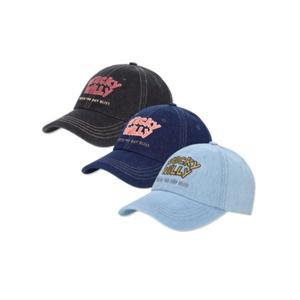 와키윌리 WACKY WILLY 타이포 데님 볼캡 (3 colors) WA2503CA16Z 449724