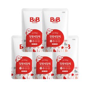 비앤비 젖병세정제 거품형 리필형 400ml x5개