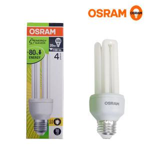 오스람 OSRAM E20EX-L 20W 전구색 전구식 형광등