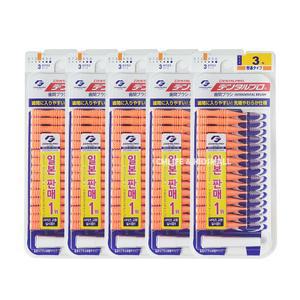 잭스 덴탈프로 치간칫솔 15p 3단계 x 5개 1mm/원추형 치석 치간치솔