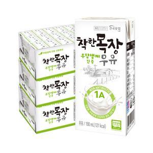 건국 착한목장 무항생제 우유 190ml 72팩