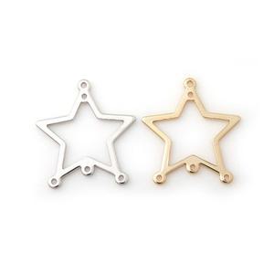 비즈아이 [7201-06]메탈펜던트 프레임별3구 22x25mm ,1개