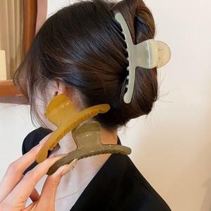 프렌치 광택 헤어핀 올림머리 집게핀