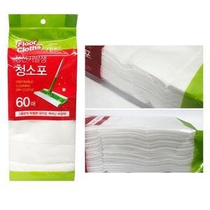 일회용 부직포 청소포 실내 먼지 건식 걸레 패드 60매